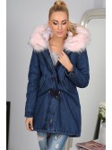 Pale Pink Denim Jacket 7000 - Internetový obchod - Butik